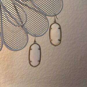 Kendra Scott White Dangle Earrings